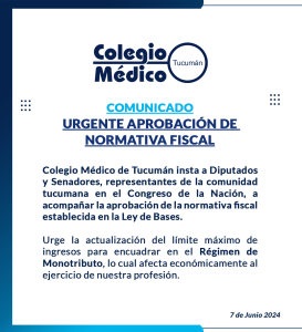 Lee más sobre el artículo COMUNICADO: URGENTE APROBACIÓN DE NORMATIVA FISCAL